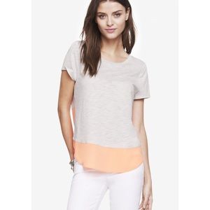 Express Mixed Fabric Tee